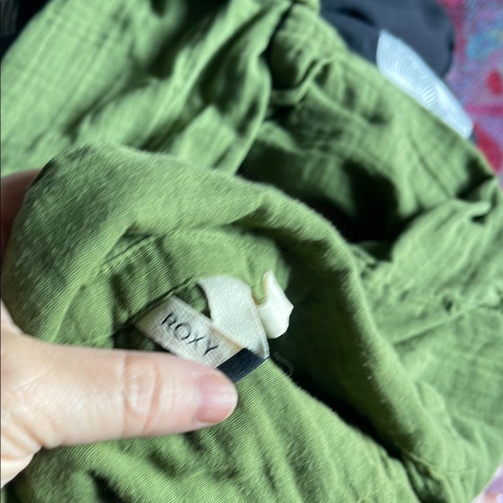 Green Button-Up Romper - image 4